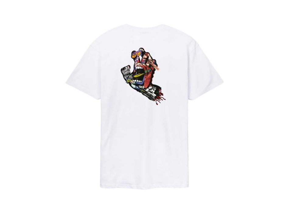 SANTA CRUZ COLLAGE HAND T-SHIRT WHITE
