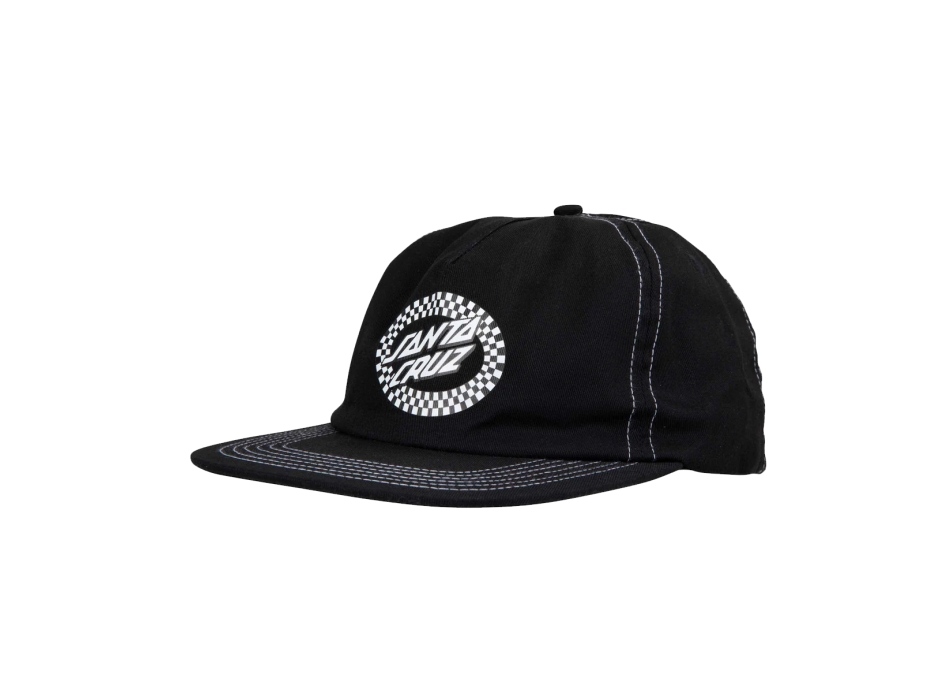 SANTA CRUZ COLLAGE OVAL DOT CAP CAPPELLINO BLACK