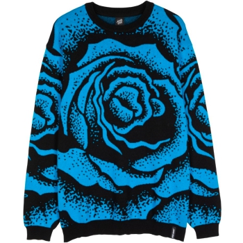 SANTA CRUZ DRESSEN BIG ROSE KNIT BLACK BLUE