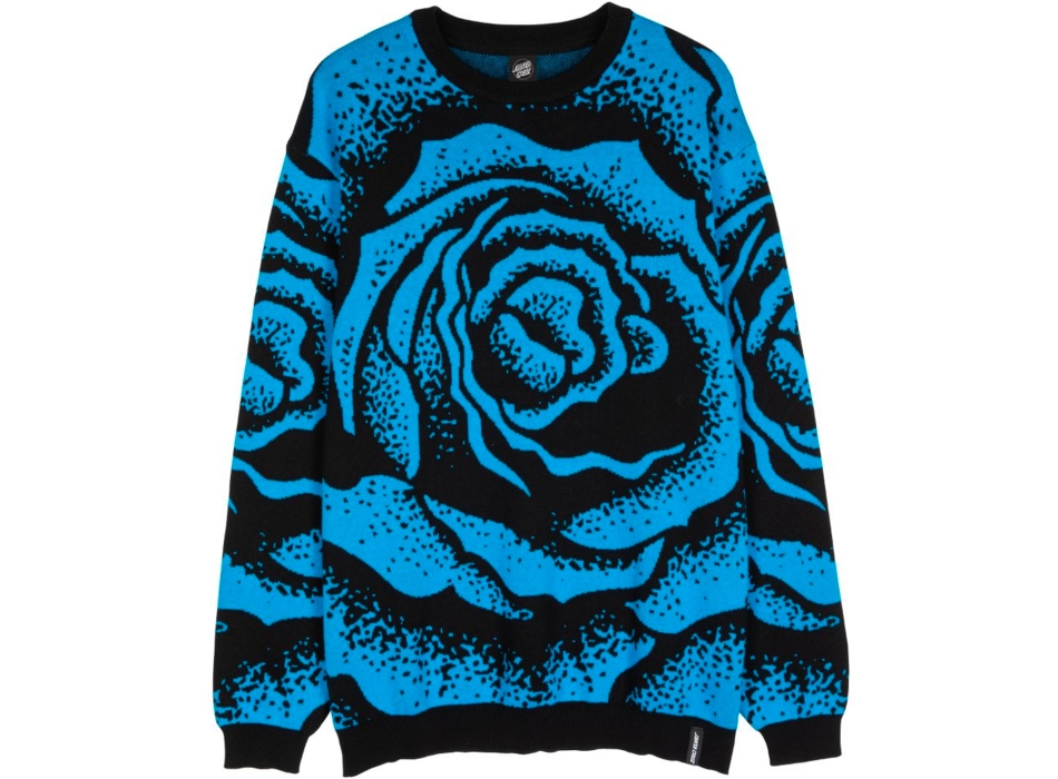 SANTA CRUZ DRESSEN BIG ROSE KNIT BLACK BLUE