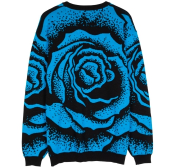 SANTA CRUZ DRESSEN BIG ROSE KNIT BLACK BLUE