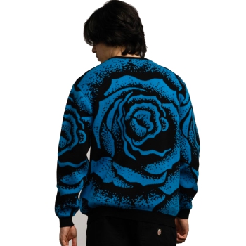 SANTA CRUZ DRESSEN BIG ROSE KNIT BLACK BLUE