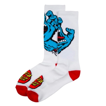 SANTA CRUZ SCREAMING HAND CALZE WHITE