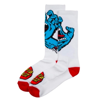 SANTA CRUZ SCREAMING HAND CALZE WHITE