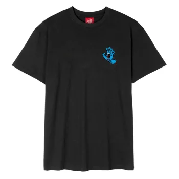 SANTA CRUZ SCREAMING HAND CHEST T-SHIRT BLACK