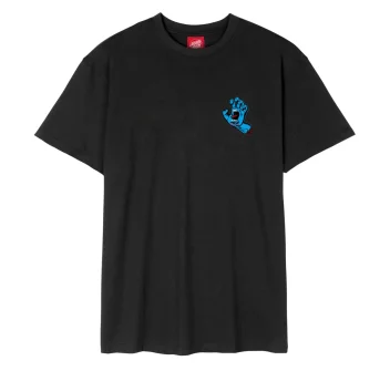 SANTA CRUZ SCREAMING HAND CHEST T-SHIRT BLACK