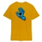 SANTA CRUZ SCREAMING HAND CHEST T-SHIRT GOLD