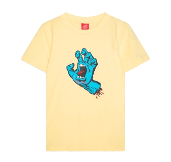 SANTA CRUZ SCREAMING HAND T-SHIRT BAMBINO BUTTER