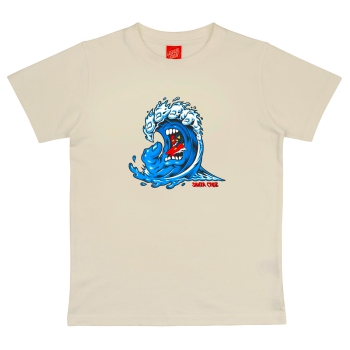 SANTA CRUZ SCREAMING WAVE FRONT T-SHIRT BAMBINO