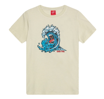 SANTA CRUZ SCREAMING WAVE FRONT T-SHIRT BAMBINO