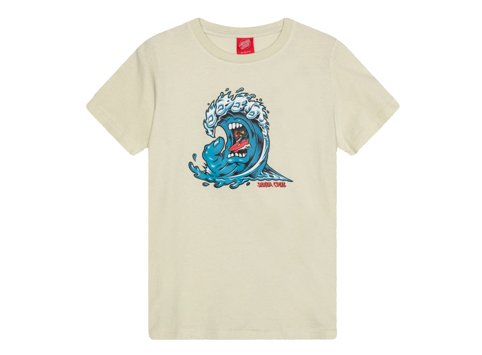 SANTA CRUZ SCREAMING WAVE FRONT T-SHIRT BAMBINO