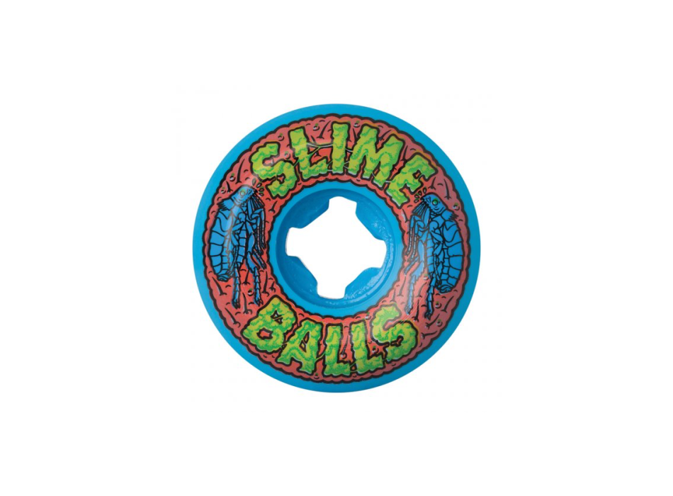 SANTA CRUZ SKATEBOARD RUOTE SKATE 53MM FLEA BALLS SPEED BALLS 99A BLUE
