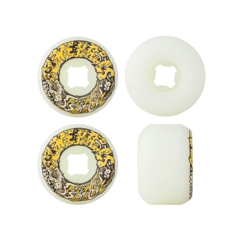 SANTA CRUZ SLIME BALLS WHEELS VOMIT MINI II WHITE YELLOW RUOTE SKATE 56MM