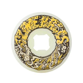 SANTA CRUZ SLIME BALLS WHEELS VOMIT MINI II WHITE YELLOW RUOTE SKATE 56MM