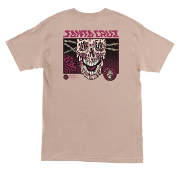 SANTA CRUZ TOXIC SKULL T-SHIRT TAUPE