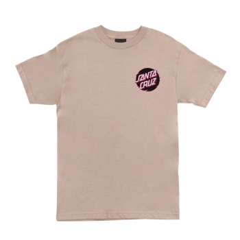 SANTA CRUZ TOXIC SKULL T-SHIRT TAUPE