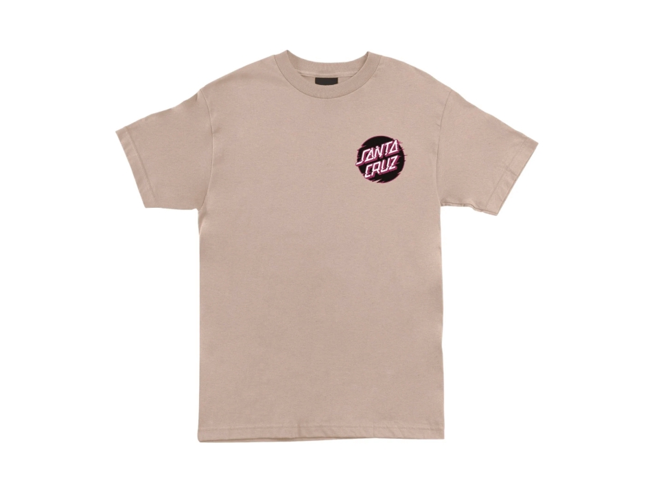 SANTA CRUZ TOXIC SKULL T-SHIRT TAUPE