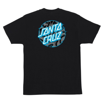 SANTA CRUZ VIVID SLICK DOT T-SHIRT BLACK