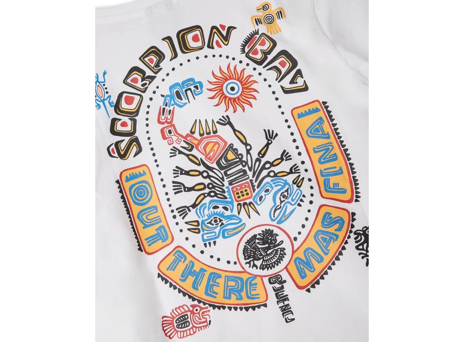 SCORPION BAY AZTEC LOGO T-SHIRT BAMBINO