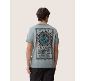 SCORPION BAY HOTEL MAP T-SHIRT GUNMETAL
