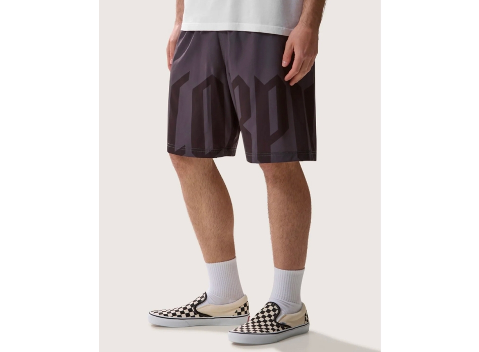 SCORPION BAY JAM SHORT PANTALONCINI MARE GOTHIC LETTERING BLACK