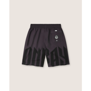 SCORPION BAY JAM SHORT PANTALONCINI MARE GOTHIC LETTERING BLACK