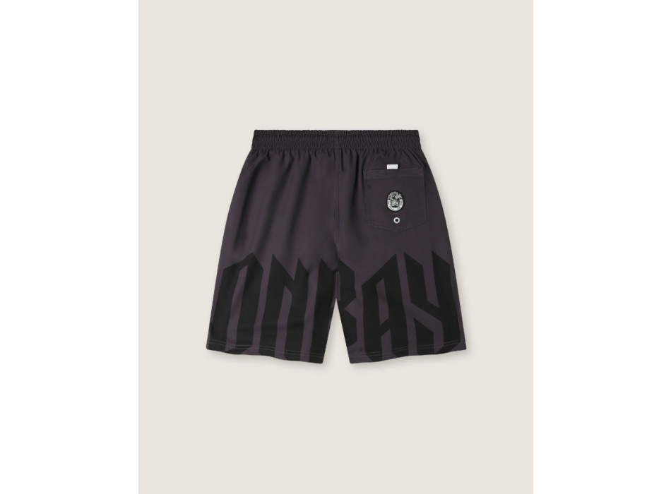 SCORPION BAY JAM SHORT PANTALONCINI MARE GOTHIC LETTERING BLACK