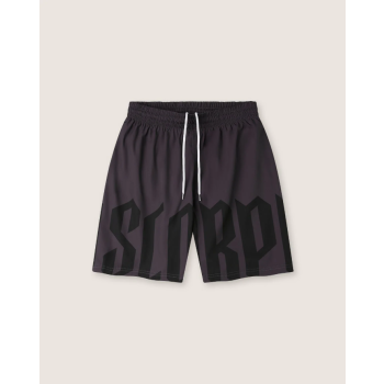 SCORPION BAY JAM SHORT PANTALONCINI MARE GOTHIC LETTERING BLACK