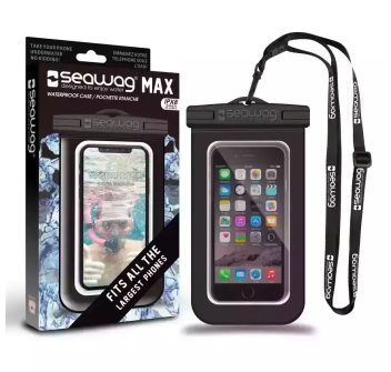 SEAWAG CUSTODIA IMPERMEABILE PER SMARTPHONE MAXI WHTE BLACK 6'2"