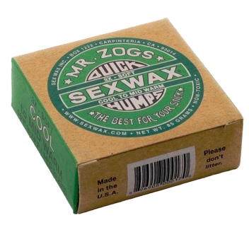SEX WAX COOL TO MID WARM QUICK HUMPS ETICHETTA VERDE 14°-23°