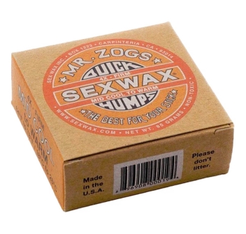 SEX WAX QUICK HUMPS MID COOL TO WARM ETICHETTA ARANCIO 18-26°C
