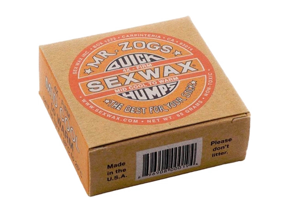 SEX WAX QUICK HUMPS MID COOL TO WARM ETICHETTA ARANCIO 18-26°C