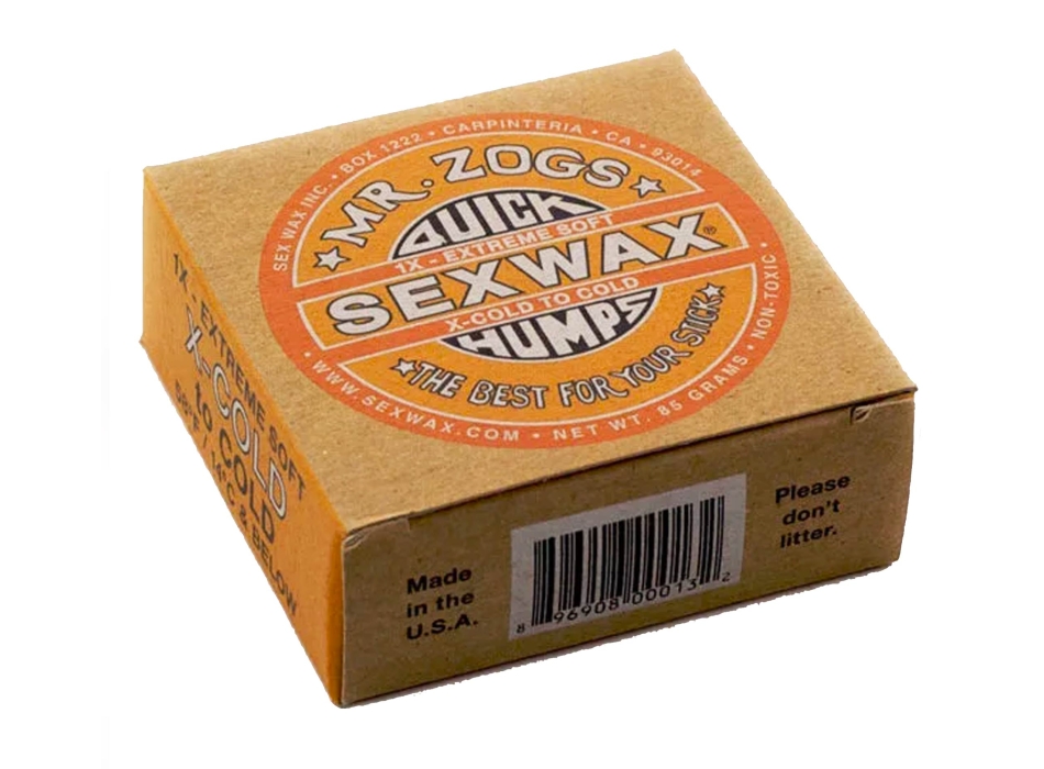 SEX WAX X-COLD TO COLD QUICK HUMPS ETICHETTA GIALLA SOTTO I 14°