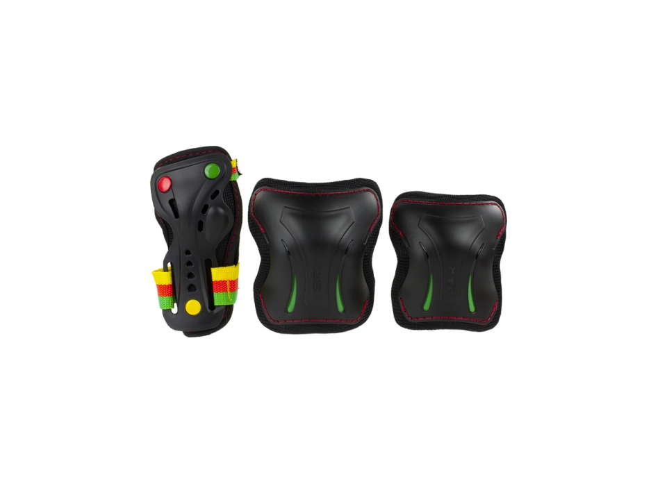 SFR TRIPLE PAD SET PROTEZIONI SKATE GUAVA