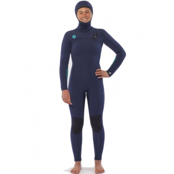 SISSTREVOLUTION 5/4 HOODED CHEST ZIP FULL WETSUIT STRONG BLUE