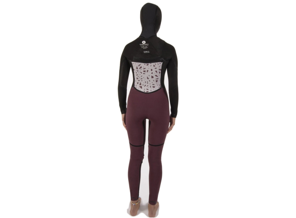 SISSTREVOLUTION SEVEN SEAS 5/4 HOODED CHEST ZIP FULL WETSUIT BLACK