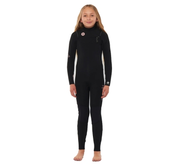 SISSTREVOLUTION SEVEN SEAS YOUTH 3/2 CHEST FULL WETSUIT BLACK