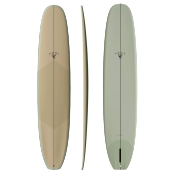 SKINDOG 9'6" OG DOUBLE SCOOP LONGBOARD SAND SAGE THUNDERBOLT