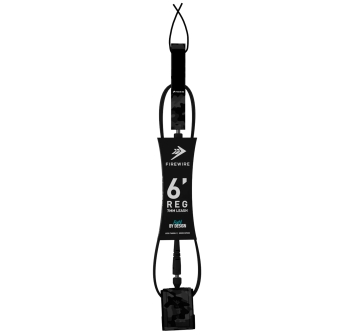 SLATER DESIGNS 6' LEASH ALL DAY REGULAR 7MM BLACK CAMO