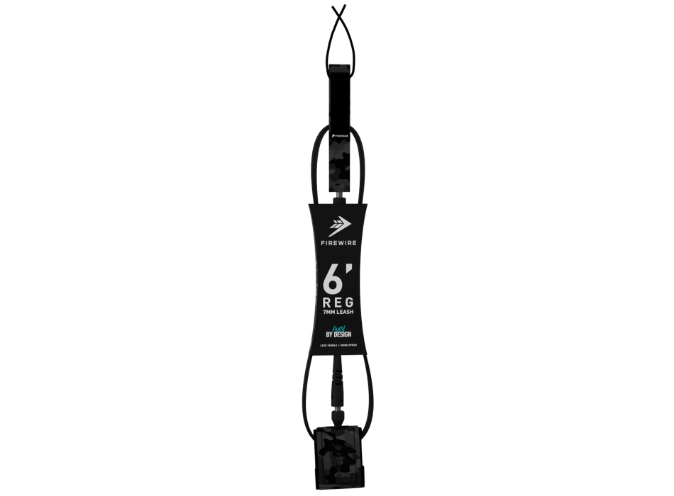 SLATER DESIGNS 6' LEASH ALL DAY REGULAR 7MM BLACK CAMO