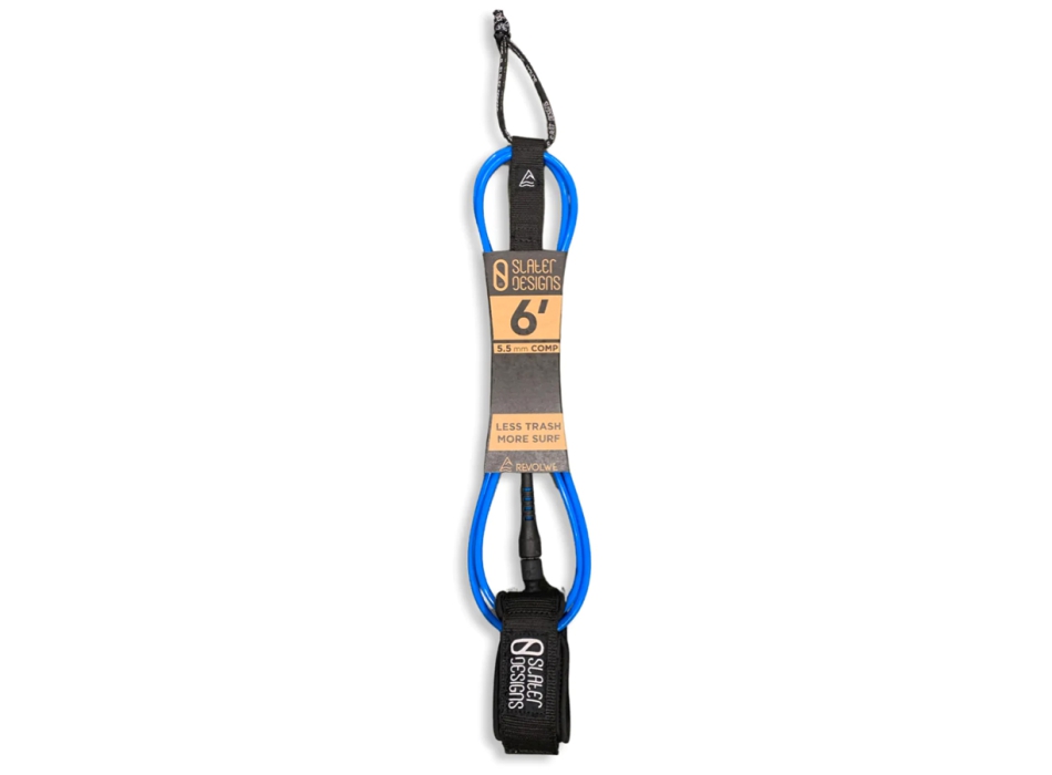 SLATER DESIGNS 6' LEASH COMP 5,5MM BLUE