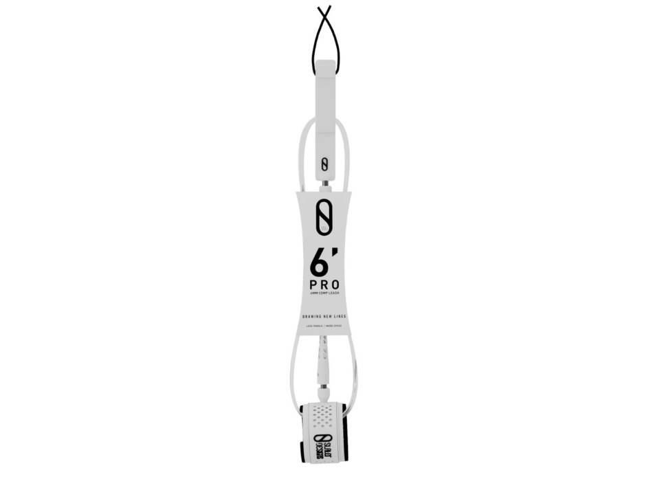 SLATER DESIGNS 6' LEASH COMP CLEAR