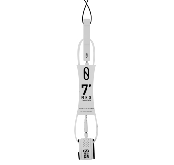 SLATER DESIGNS 7' LEASH REGULAR 7MM CLEAR
