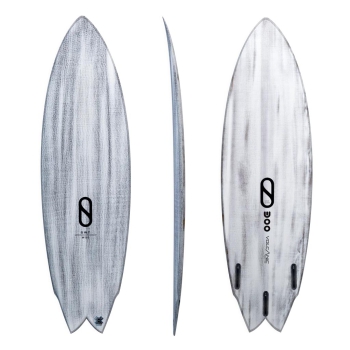 SLATER DESIGNS GREAT WHITE TWIN I-BOLIC VOLCANIC FUTURES FINS