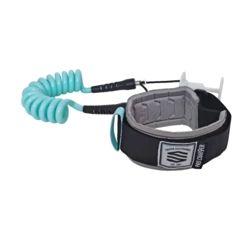 SNIPER LEASH A MOLLA PER BRACCIO BODYBOARD LAVERNHE CHARG9ER TAGLIA S/M TEAL/SILVER