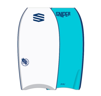 SNIPER SHENRON PE BODYBOARD 41" WHITE BLUE