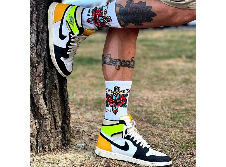 SUMOMIHI CALZINI DAGGER AND ROSE SOCK