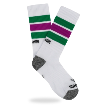 SUMOMIHI CALZINI GREEN GRAPE STRIPES SOCK