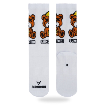 SUMOMIHI CALZINI KILLA BEAR WHITE SOCK