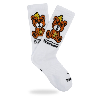 SUMOMIHI CALZINI KILLA BEAR WHITE SOCK